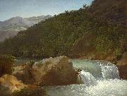 Jean-Joseph-Xavier Bidauld View of the Cascade of the Gorge near Allevard oil on canvas